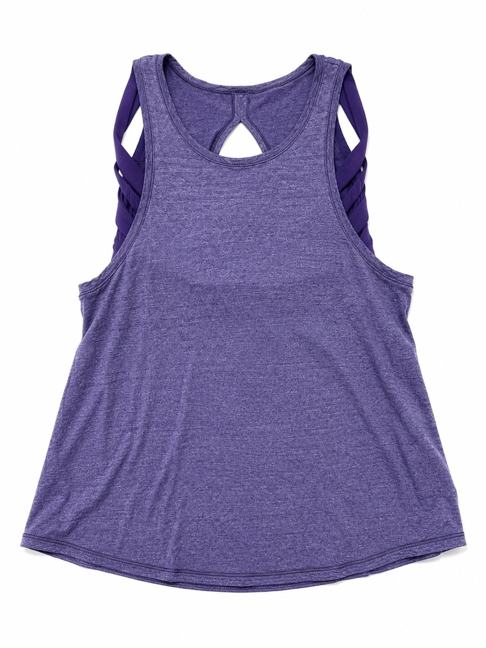 Lululemon Purple Open Back Athletic Tank Top Small